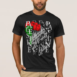T-shirt La Palestine .3 noir