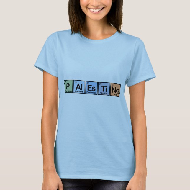 T-shirt La Palestine a fait des éléments (Devant)