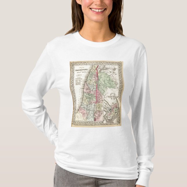 T-shirt La Palestine historique (Devant)