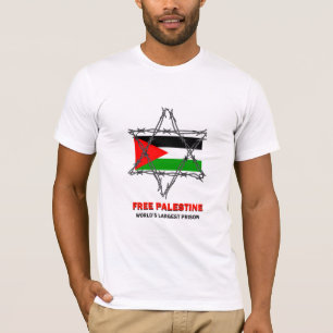 T-shirt LA PALESTINE LIBRE : La plus grande prison du