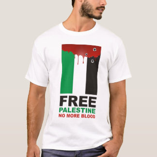 T-shirt La Palestine libre pas plus de sang