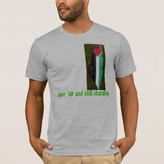 T-shirt la Palestine se tenant toujours