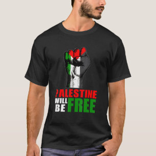 T-shirt La Palestine sera libre Palestine Drapeau Soutien 