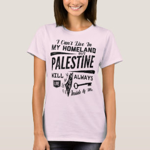 T-shirt La Palestine Vit Toujours À L'Intérieur De Me-Blk