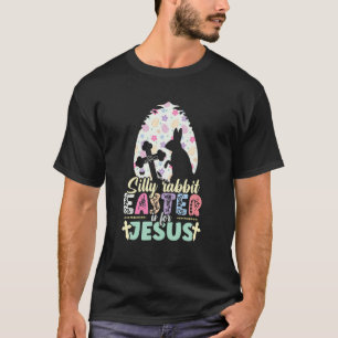 T-shirt La Pâque Du Lapin Silly Est Pour Jésus Religieux C