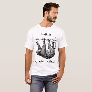 T-shirt La paresse est mon esprit animal   juste ne le