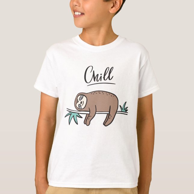 T-shirt La paresse indique le froid (Devant)