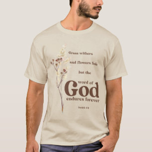 T-shirt ...la parole de Dieu dure éternellement - Ésaïe 40