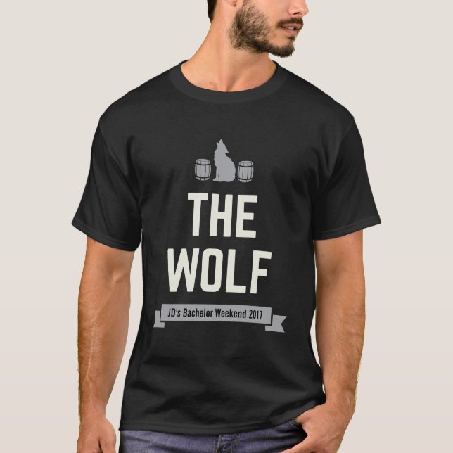 T-shirt La partie de jumelage de l'équipage de la Wolf Gro (Devant)