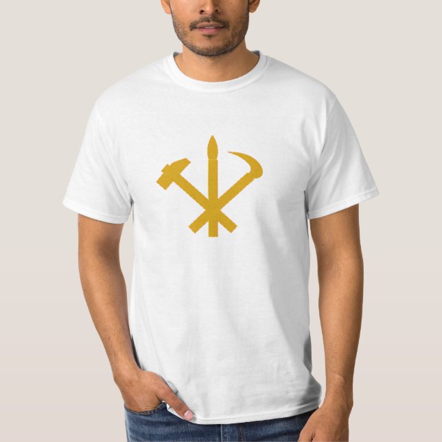 T-shirt La partie de travailleurs coréenne - communiste de (Devant)