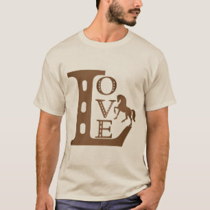 T-shirt La passion de l'amoureux du cheval : promenade, ga