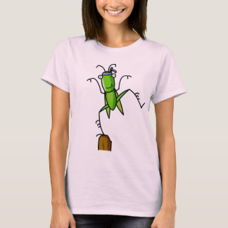 T-shirt La patience, sauterelle équilibrant T