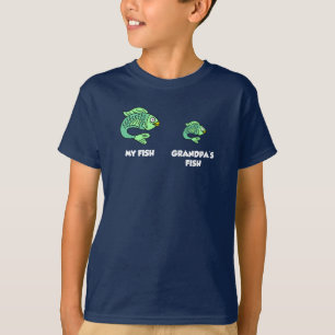 T-shirt La pêche amusante du poisson de mon grand-père