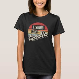T-shirt La pêche est mon cardio vintage rétro attraper poi