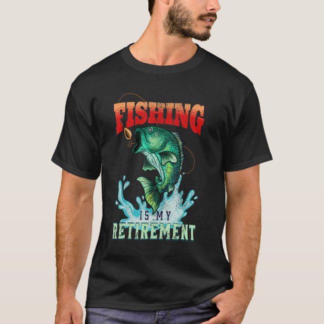 T-shirt La pêche est mon plan de retraite (Devant)