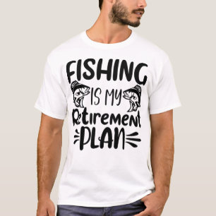 T-shirt La pêche est mon plan de retraite, Amoureux de la