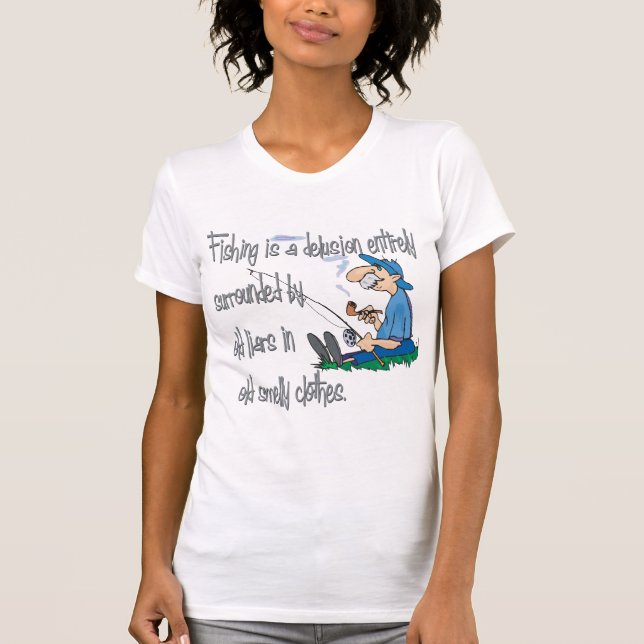 T-shirt La pêche est une illusion (Devant)