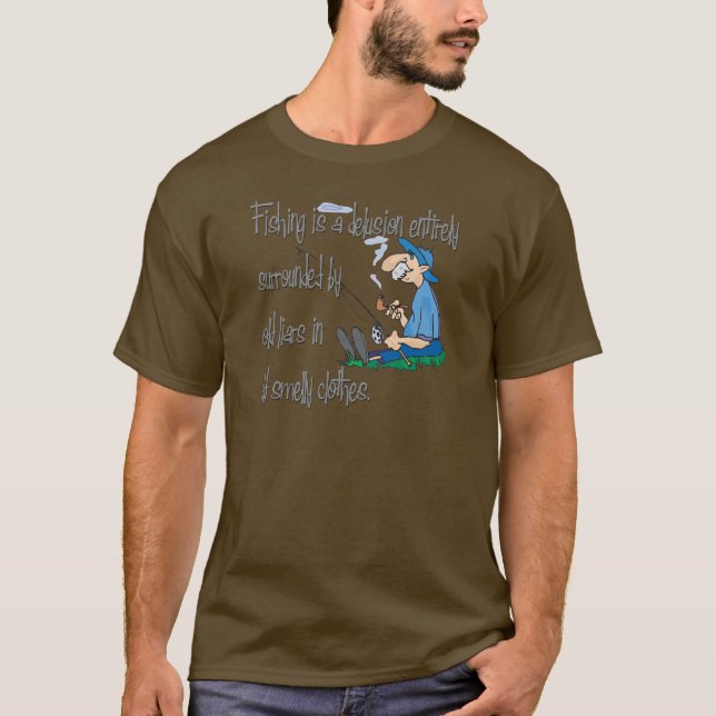 T-shirt La pêche est une illusion (Devant)