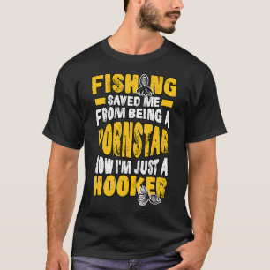 T-shirt La pêche m'a sauvé pêcheur de poissons passion pêc