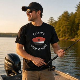 T-shirt « La pêche me rend heureux »