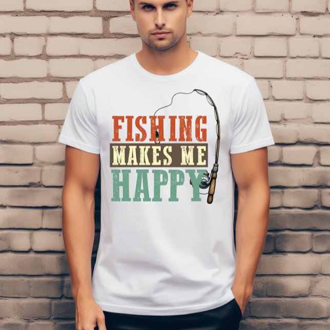 T-shirt La pêche me rend heureux (Créateur téléchargé)