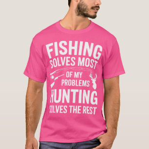 T-shirt La Pêche Résout La Plupart De Mes Problèmes La Cha