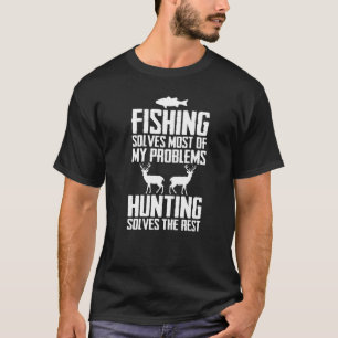 T-shirt La Pêche Résout La Plupart De Mes Problèmes La Cha