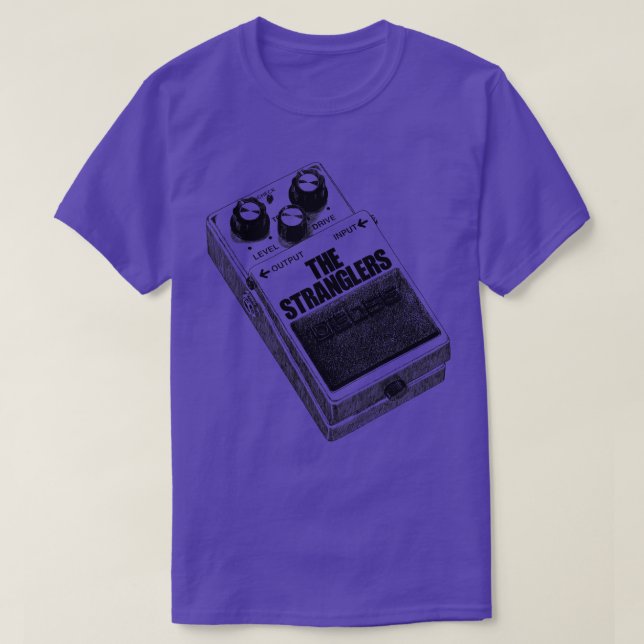T-shirt La pédale de guitare des Stranglers (Design devant)