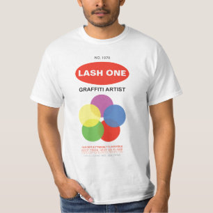 T-shirt La peinture de jet peut chemise. Personnalisez-les