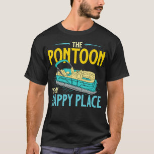T-shirt La péniche est mon endroit heureux - Bateau à voil