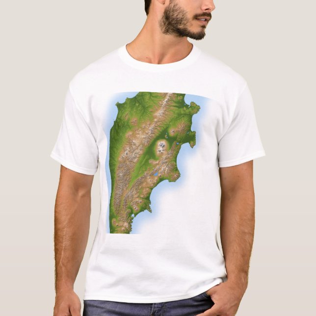 T-shirt La péninsule du Kamchatka en Russie (Devant)
