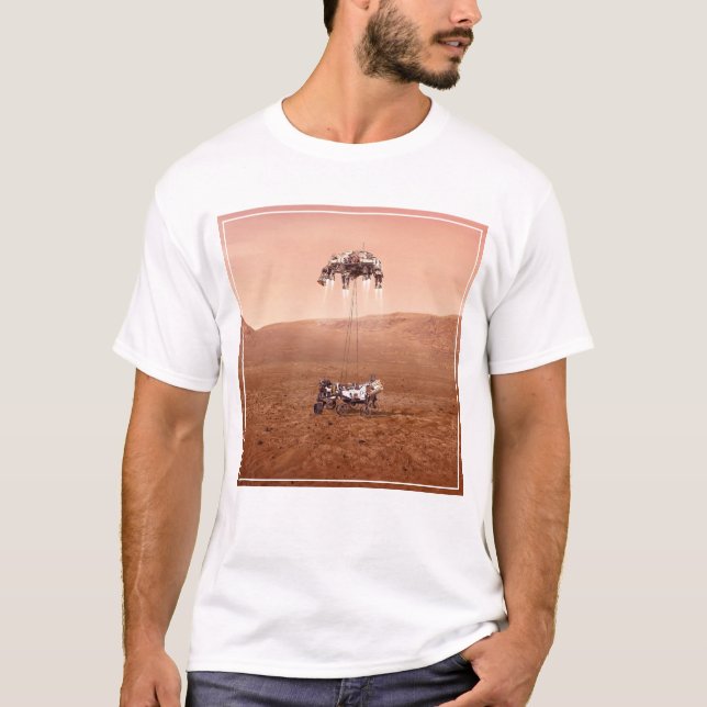 T-shirt La Persévérance Arrive En Toute Sécurité Sur Mars. (Devant)