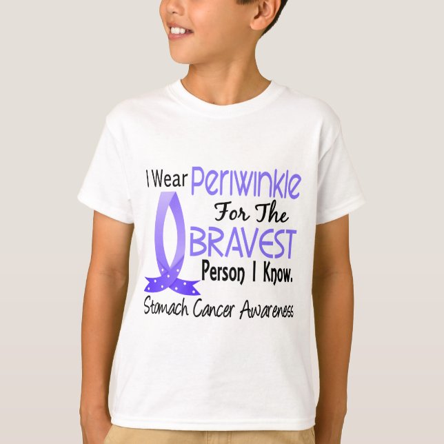 T-shirt La personne la plus courageuse je connais cancer (Devant)