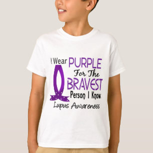 T-shirt La personne la plus courageuse je sais le lupus