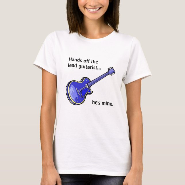 T-shirt La petite amie de la guitare (Devant)