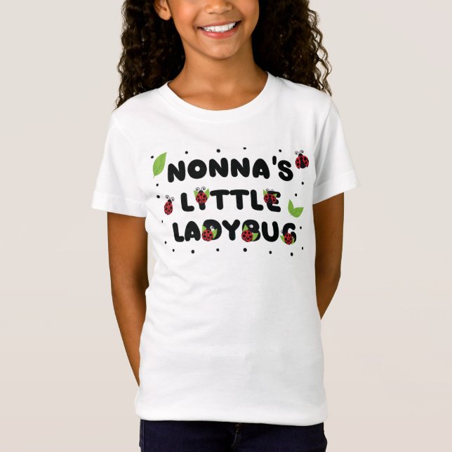 T-Shirt La petite coccinelle de Nonna - mignonne (Devant)