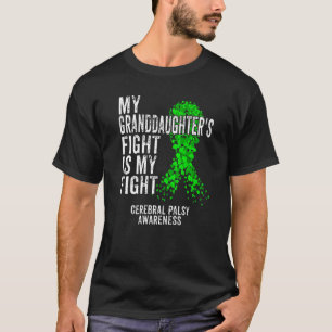 T-shirt La petite-fille combat ma lutte Cérébrale Palsy Cp