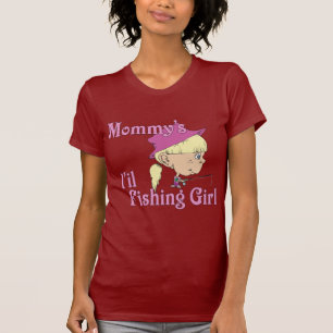 T-shirt La petite fille de pêche de maman