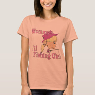 T-shirt La petite fille de pêche de maman
