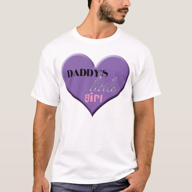 T-shirt La petite fille du papa (Devant)