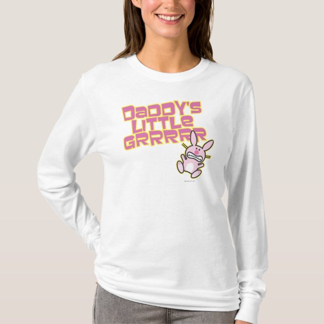 T-shirt La petite fille du papa (Devant)