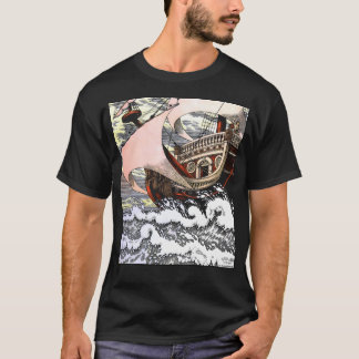 T-shirt La Petite Sirène - Bateau Sur L'Océan - Ivan