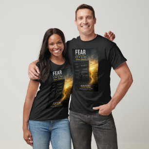 T-shirt La peur est le principal mur qui vous empêche d'at