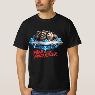 T-shirt La peur est le tueur de l'esprit Raton laveur Opos