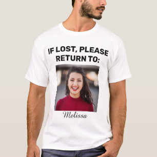 T-shirt La photo d'un couple mignon s'il est perdu, s'il v