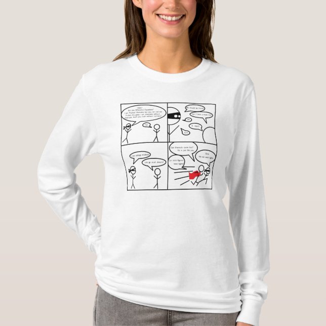 T-shirt la physico-chimie rencontre des équations (Devant)