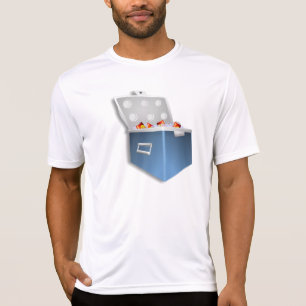 T-shirt La pièce en t active des hommes de glacière de