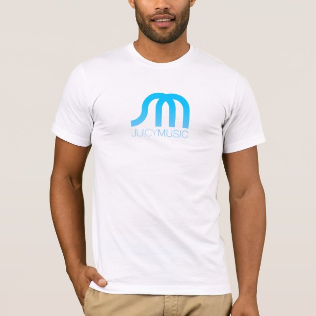 T-shirt La pièce en t adaptée des hommes JUTEUX de MUSIQUE (Devant)