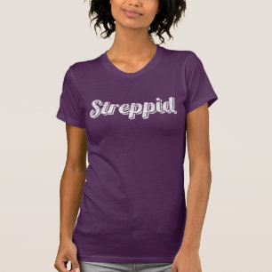 T-shirt La pièce en t affligée par Streppid des femmes