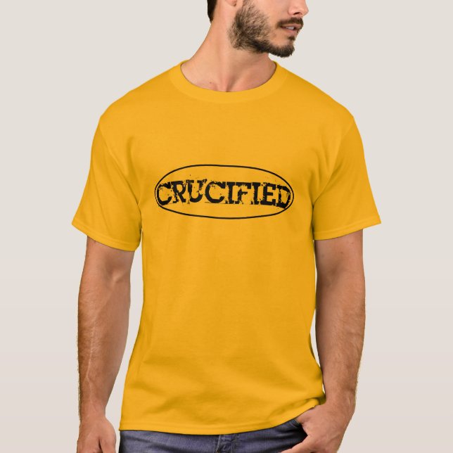 T-shirt La pièce en t classique des hommes CRUCIFIÉS (Devant)